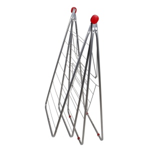 Uscator rufe metalic Zilan, 16 m, pliabil, argintiu, 110x57x5 cm, ZLN7757 - Img 2