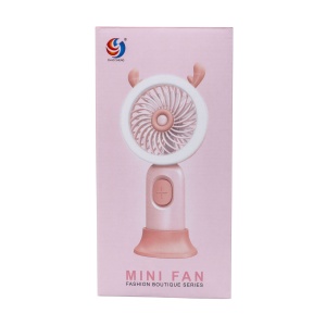 Ventilator de mana Zilan, alimentare USB, 3 viteze, suport, verde, 20x9.5x5 cm, ZTS8241 - Img 4