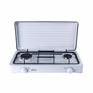 Aragaz 2 arzatoare Zilan, alimentare butelie, 1600W, 53x32x11 cm, alb, ZLN0025_1 - Img 1