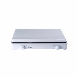 Aragaz 2 arzatoare Zilan, alimentare butelie, 1600W, 53x32x11 cm, alb, ZLN0025_1 - Img 3