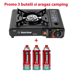 Aragaz Zilan cu 1 arzator, alimentare la butelie, 2200W, 34x26x18 cm, SET30059 - Img 1