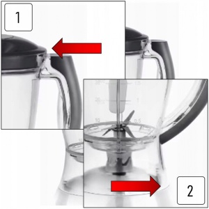 Blender de masa Zilan, Putere 300W, capacitate 1.5L, 3 viteze, functie pulss, 38x16 cm, ZLN3081 - Img 4