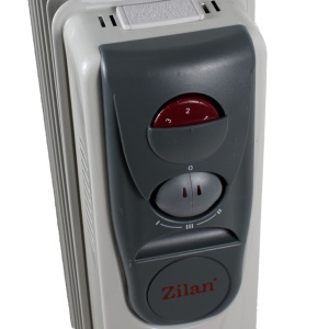 Calorifer electric cu ulei Zilan, 7 elemente, 1500W, termostat reglabil, 3 trepte, 4 roti, alb/gri, lungime cablu 1.5m, ZLN2104 - Img 3