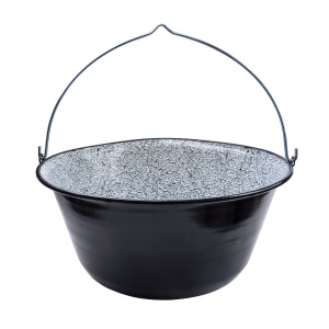 Ceaun Z-tools, 40L, din otel emailat, negru, 26.5cm inaltime, 61.5cm diametru, fara capac, toate sursele de caldura, EXT7246