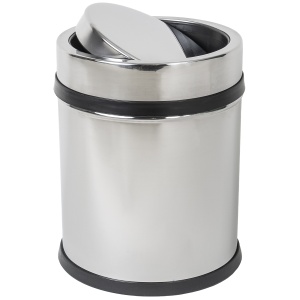 Cos menajer Zilan, inox, capacitate 16 l, inaltime 38 cm, latime 25 cm, diametru 25 cm, ZLN4599 - Img 1