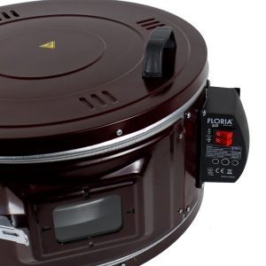 Cuptor electric Floria, 1100W, 38L, 49x49x33 cm, visiniu, emailat, ZLN2911 - Img 3
