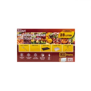 Cuptor electric Zilan, 28L, 1600W, temperatura reglabila, negru, 230°C, ZLN1031 - Img 5