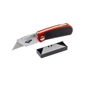 Cutter autoblocare Zilan, cu 5 rezerve, 150x25x20mm, design ergonomic, 82g, ZLN0062