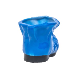Decoratiune gradina Zilan, bocanc ceramic mic cu suport pentru flori, 18x10 cm, albastru, EXT6210_albastru - Img 3