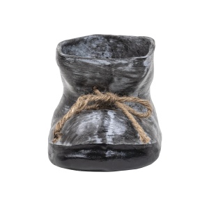 Decoratiune gradina Zilan ceramica, bocanc mic cu suport flori, 15cm inaltime, 22cm lungime, EXT10205 - Img 2