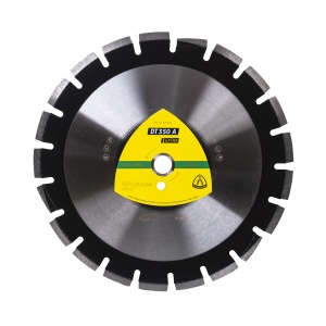 Disc diamantat Klingspor DT 350A Extra, 350x25.4mm, 21 segmenti, pentru asfalt, taiere uscata, polizor unghiular, EXT337730