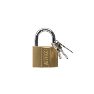 Lacat auriu Zilan 63mm, 5x4x3 cm, 1kg, 3 chei, cod 4620