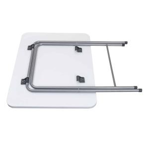 Masa plianta Zilan, blat MDF 60x80 cm, inaltime 70 cm, picioare metalice, pentru casa sau camping, ZLN6982 - Img 3