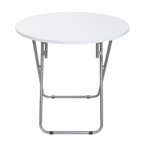 Masa plianta Zilan, rotunda, MDF 70x70cm, inaltime 70cm, picioare metalice, ZLN6944 - Img 1