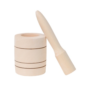 Mojar din lemn Zilan, pentru usturoi, dimensiuni 8.5x8.5x10.5 cm, 1077