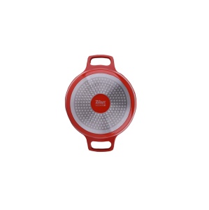 Oala cu capac Zilan, ceramica, diametru 28cm, capacitate 5l, rosu, 34x30x15 cm, 5kg, ZLN0903 - Img 4