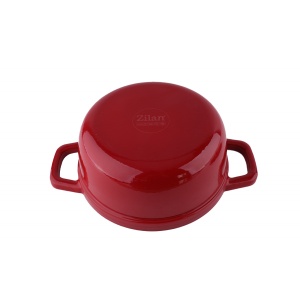 Oala din fier turnat Zilan, capacitate 2.6L, compatibila inductie, gaz, electric, cuptor 280 grade C, 22cm diametru, 10cm inaltime, ZLN0941 - Img 6