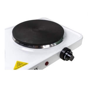 Plita electrica Zilan, 2 arzatoare, putere 2500W, alimentare electrica, otel emailat, alb, 49 cm, ZLN2180 - Img 2