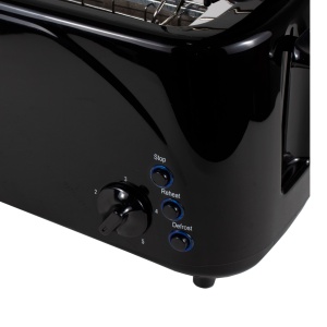 Prajitor de paine Zilan cu 4 felii, functie dezghetare, 1400W, 43x20x23 cm, negru, ZLN2713 - Img 2