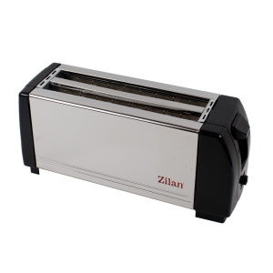 Prajitor de paine Zilan, metal, 4 felii, 1300W, 2 fante extra long, oprire automata, protectie supraincalzire, 40x15x20 cm, ZLN8440 - Img 1