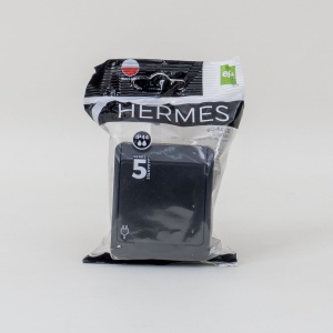Priza simpla Zilan HERMES, 16A/250V, negru, 6.5x7.6x5 cm, ELPL-0324-09 - Img 3