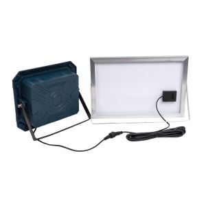 Proiector led Zilan cu incarcare solara, 400W, IP66, 26x23x7.5 cm, panou solar 35x24 cm, telecomanda, ZTS8986 - Img 3