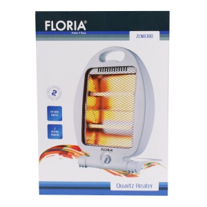 Radiator portabil Zilan cu 2 tuburi quartz, 2 trepte putere 400W/800W, talpa siguranta, termostat ajustabil, 36x37x43 cm, ZLN8380 - Img 3