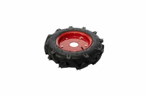 Roata motocultor Z-tools, 4.00-10, cu valva auto, metalcauciuc, compatibila motocultoare, motosape, 250 Kg, 400mm x 10mm, ZTS5343 - Img 2