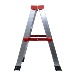 Scara dubla Zilan, aluminiu, 2x3 trepte, pliabila, inaltime 85cm, latime 64cm, suport maxim 150kg, ZTS8187 - Img 2
