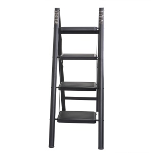 Scara pliabila Zilan cu 4 trepte, metal, inaltime 106.5cm, latime 86cm, suport 150kg, ZTS8184