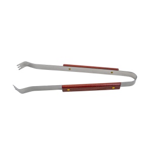Set accesorii gratar Zilan, spatula + cleste + furculita, inox + lemn, 19x3x42 cm, 0.7kg, 843 - Img 3