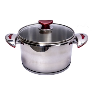 Set oale sub presiune Zilan, inox, 5 piese, 4L+6L, diametru 22 cm, cos prajit 20x9 cm, cod ZLN0030 - Img 5