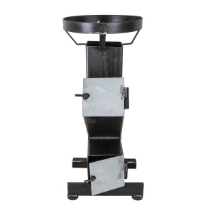 Soba tip racheta Zilan, lemn+peleti+carbune, 150x150 mm, putere 10 kW, 40x60x75 cm, EXT7594 - Img 2