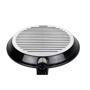 Tigaie grill Zilan, aluminiu, non-stick, diametru 28 cm, neagra, ZLN2126 - Img 3