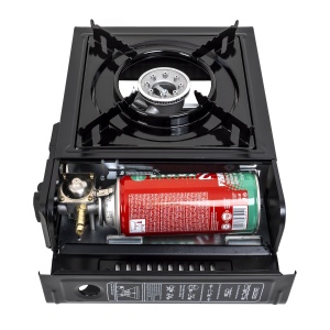 Aragaz camping Zilan, 1 arzator, alimentare la butelie sau gaz, 2200W, 34x26x18 cm, ZTS5519 - Img 3