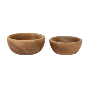 Bol din lemn Zilan, rotund, diametru 12 cm, mare, 1 bucata, maro, EXT6098 - Img 2