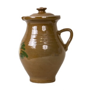 Cana din lut Zilan, capacitate 2l, pictata traditional, design clasic, usoara la spalare, 20x20x30 cm, EXT5690 - Img 2