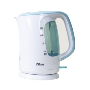 Cana fierbator Zilan 2.5L, 1850-2200W, plastic alb, rotatie 360 grade, oprire automata, ZLN1673 - Img 1