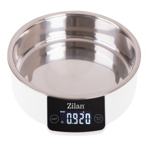 Cantar digital Zilan, 5 Kg, display LCD, plastic, inox, 900 ml, alb, 1x1x2 cm, ZLN2977 - Img 4