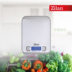 Cantar digital Zilan, inox, 1g-5kg, 18x14x2.1cm, oprire automata, display LCD, ZLN2984 - Img 5