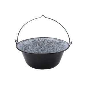 Ceaun smaltuit Zilan 8L, otel emailat, proprietati antiaderente, usor de curatat, compatibil gaz+electric, 30x30x20 cm, EXT7184