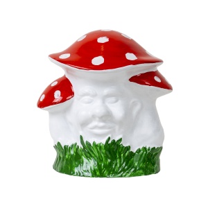 Ciuperca decorativa Zilan pentru gradina, ceramica, 21x23 cm, EXT6078 - Img 1