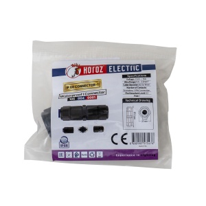 Conector 3 pini WATEPROOF Zilan, IP68, 250V, 16A, plastic, negru, EXT106-004-0001 - Img 2