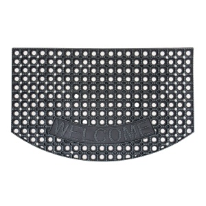 Covor de intrare din cauciuc Zilan, 79x49x1.5 cm, negru, interior, CC9995