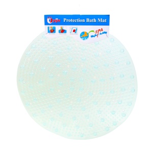 Covoras pentru cada Zilan, diametru 50cm, ventuze antialunecare, masaj talpilor, 1kg, 50x50x0.2cm, 3996_verde - Img 1