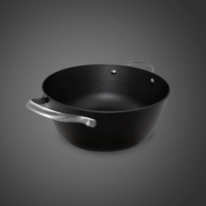 Cratita din fonta OTI, tip fagure, 24 cm, 3.5 L, capac sticla termorezistenta, otel inox, OTI0015 - Img 4
