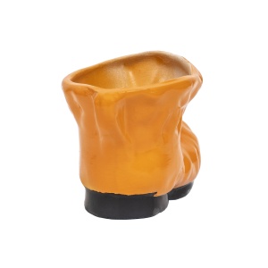 Decoratiune gradina Zilan bocanc ceramica cu suport flori, inaltime 10cm, lungime 18cm, EXT6210 - Img 3