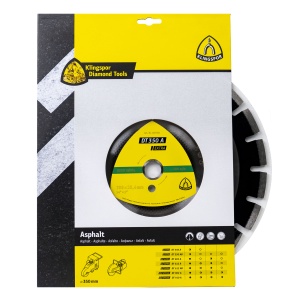 Disc diamantat Klingspor DT 350A Extra, 350x25.4mm, 21 segmenti, pentru asfalt, taiere uscata, polizor unghiular, EXT337730 - Img 2