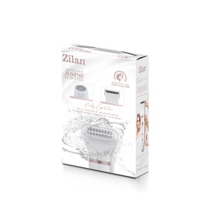 Epilator electric profesional QUIRITIS 3 in 1, incarcare USB, cap de taiere precisa, indicator luminos, cap de ras circular pentru fata, brate, zona bikini, perie de curatare, 20x13x6 cm, ZLN8740 - Img 4