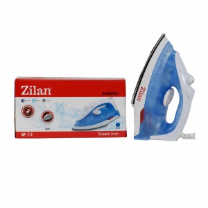 Fier de calcat Zilan cu talpa de inox, 1600W, sistem de calcare cu aburi, 19 gauri abur, dimensiuni 13x10 cm, cablu 1.35 m, ZLN8427 - Img 3